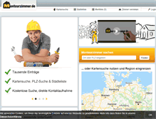 Tablet Screenshot of monteurzimmer.de